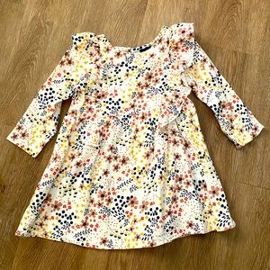 Toddler 18 month art class floral dress